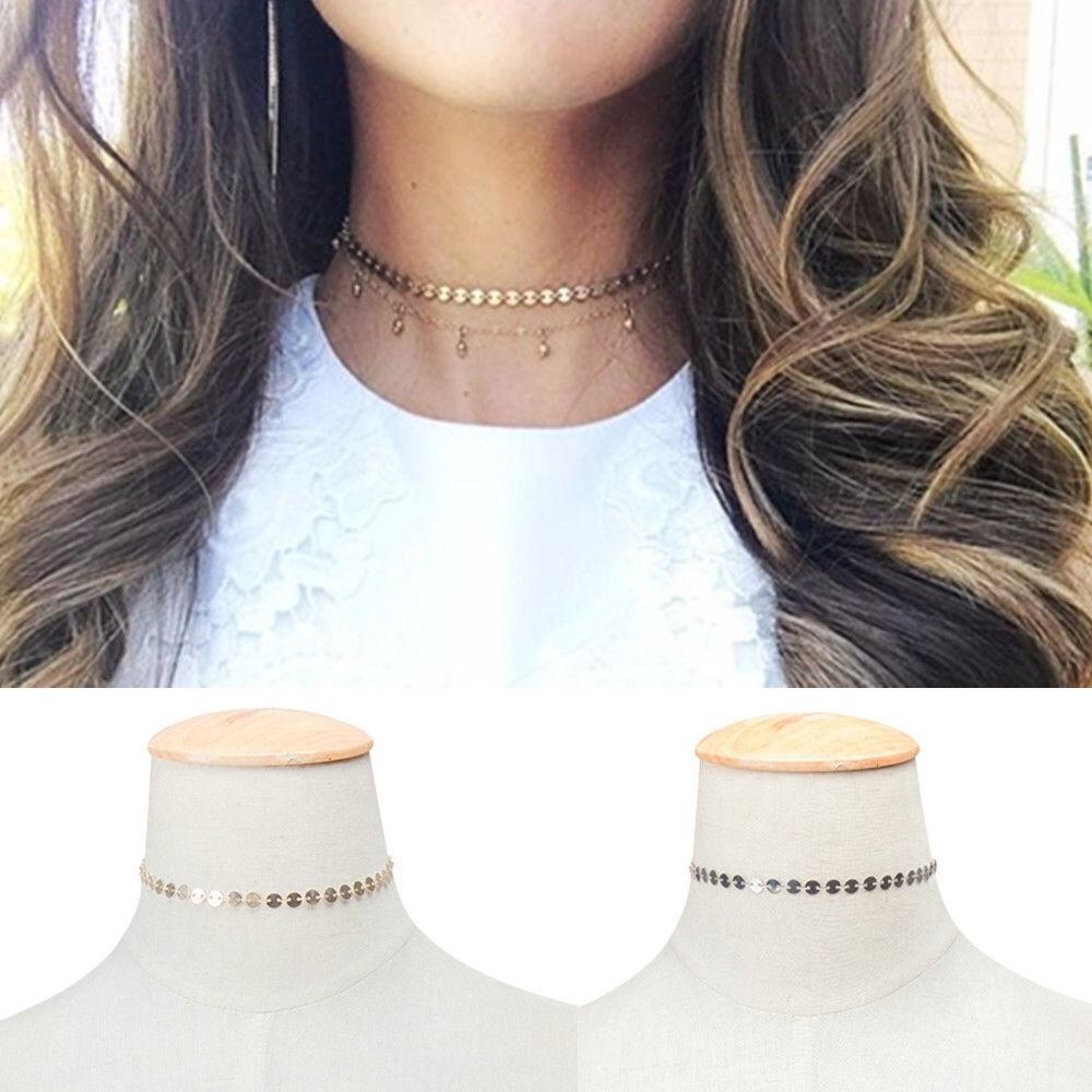2/$25—Bohemian Silver or Gold Coin Choker!! BNWT